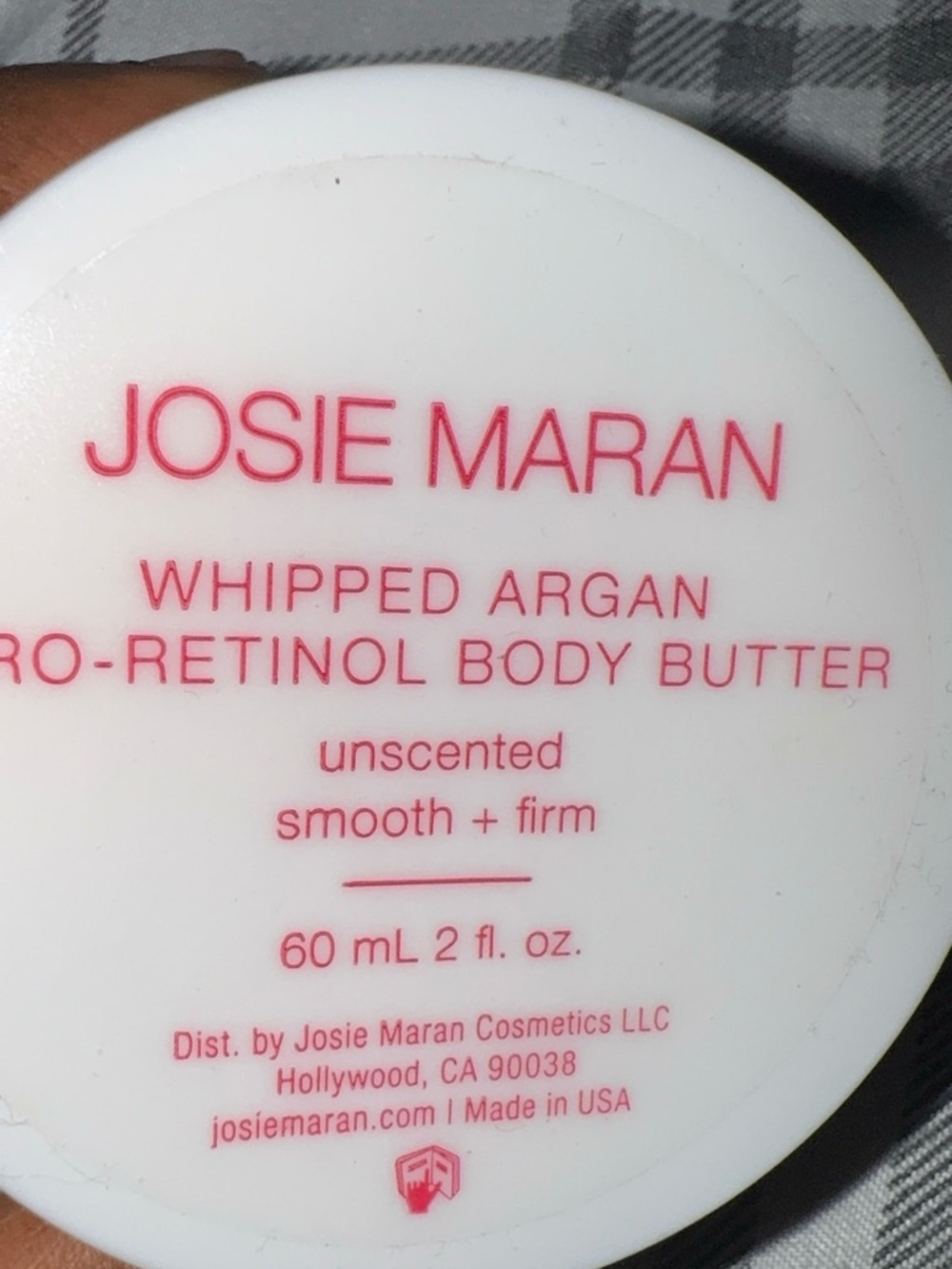 JOSIE MARAN White Whipped Argan Pro-Retinol Body Butter plus Elf Blush